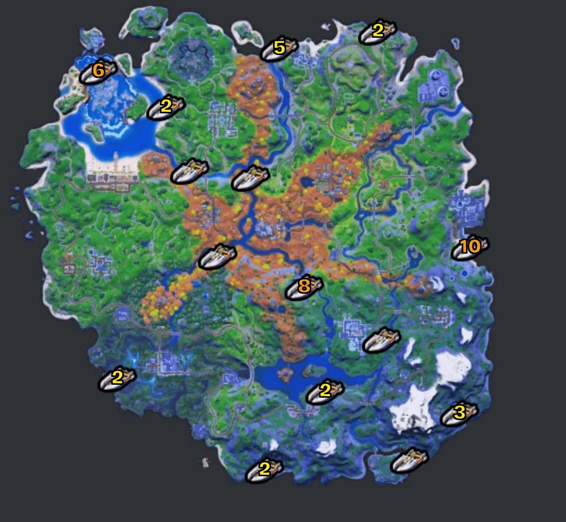 boat locations map