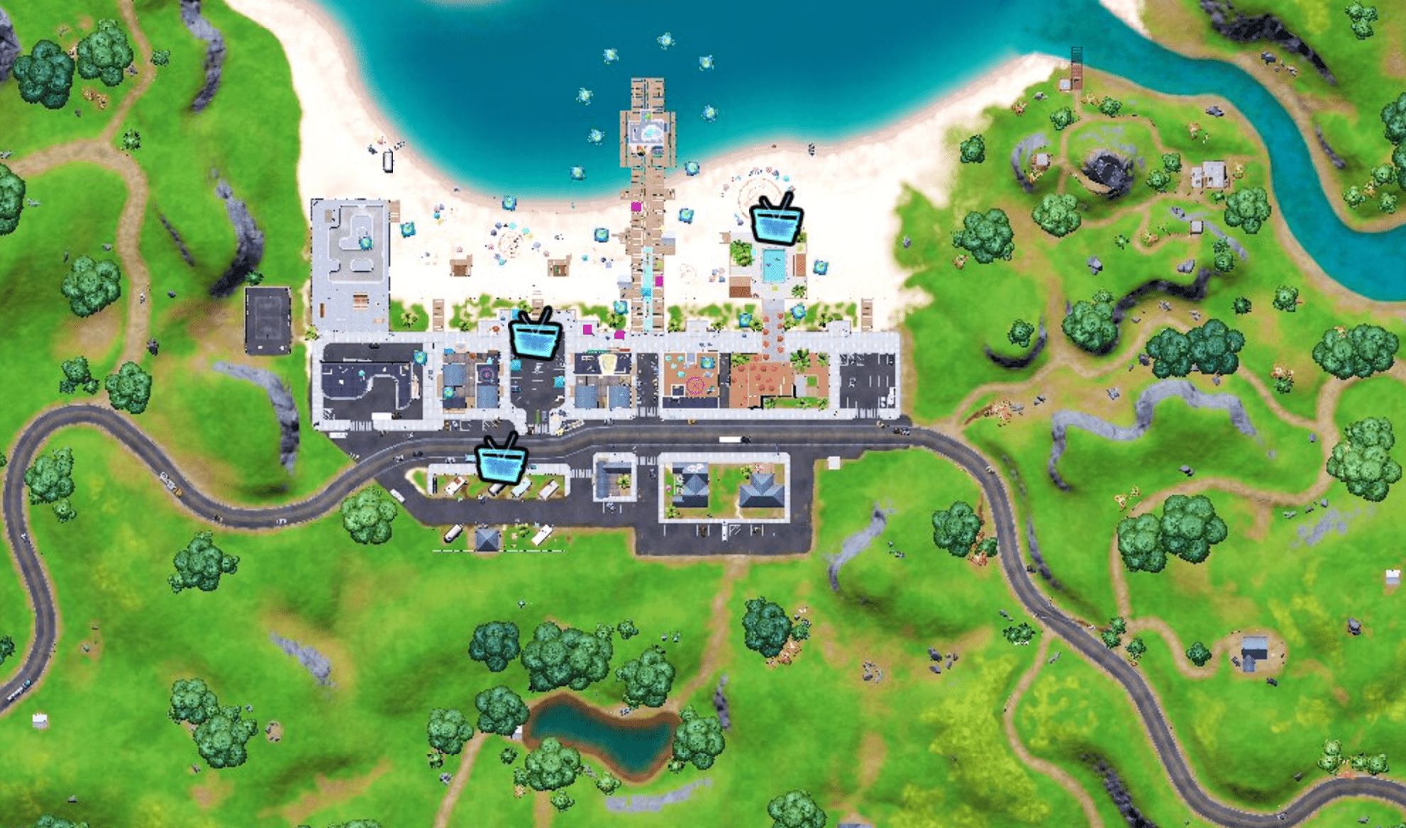 boomboxes location map